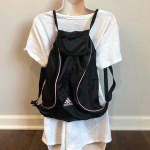 Adidas Black Drawstring Cinch Backpack